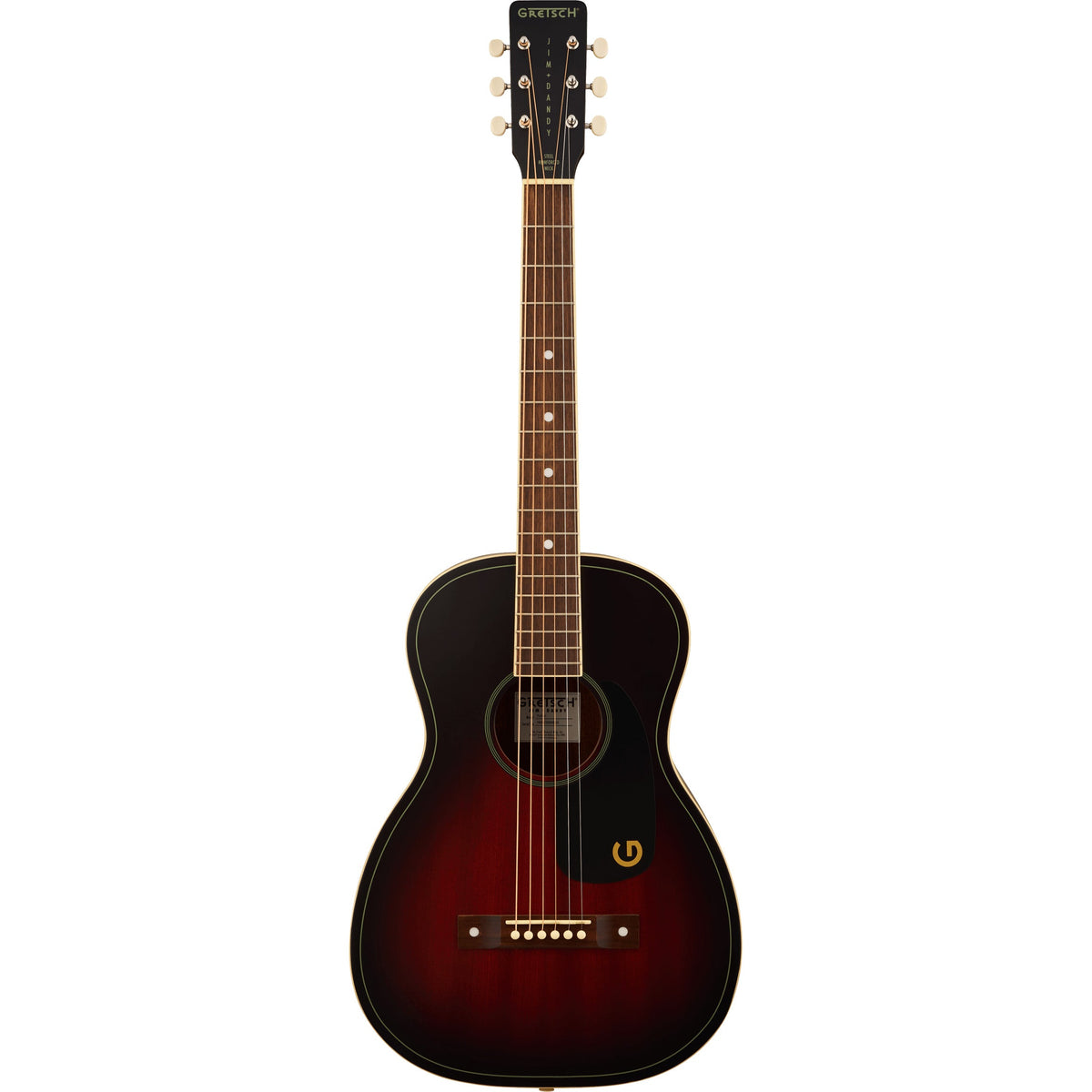 Gretsch Jim Dandy Parlor Guitar - Walnut Fingerboard, Deep Cherry Burst - View 2 | MusicMarket