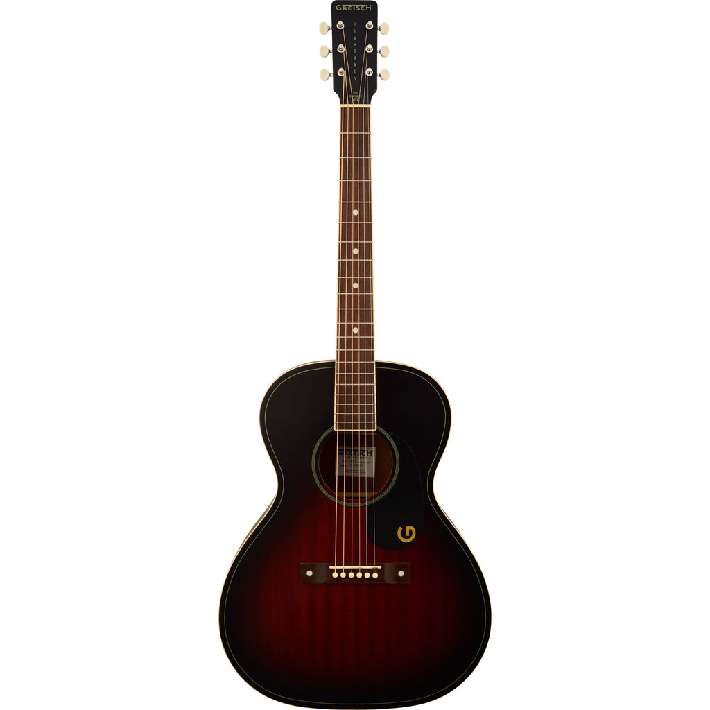 Gretsch Jim Dandy Concert Guitar - Walnut Fingerboard, Deep Cherry Burst - View 3 | MusicMarket