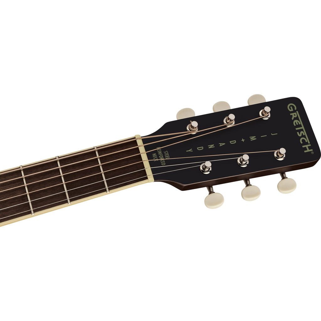 Gretsch Jim Dandy Concert Guitar - Walnut Fingerboard, Deep Cherry Burst - View 5 | MusicMarket