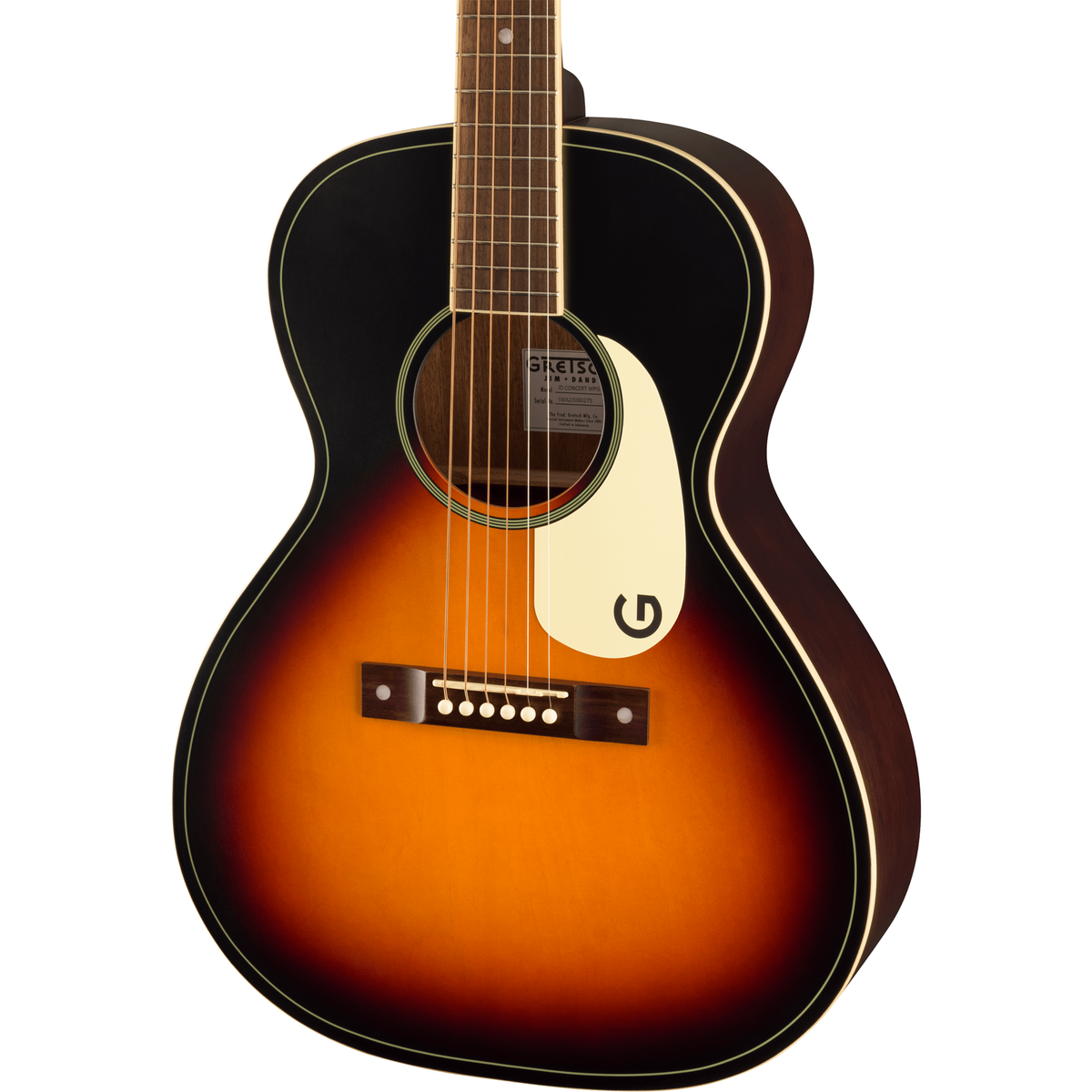 Gretsch Jim Dandy™ Concert Acoustic Guitar, Rex Burst - MusicMarket
