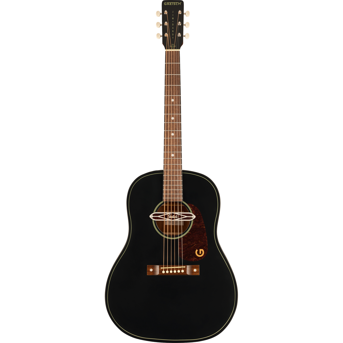 Gretsch Jim Dandy™ Deltoluxe Dreadnought Acoustic Electric Guitar, Black Top - View 2 | MusicMarket
