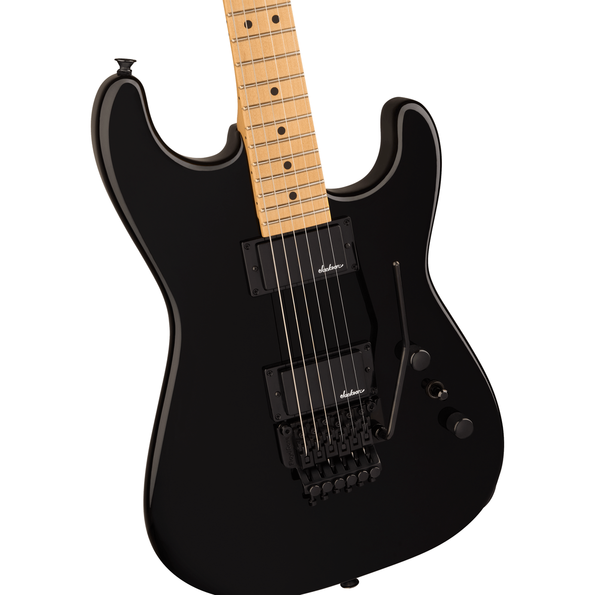 Jackson Pro Origins 1985 San Dimas SD1 HH FR Electric Guitar - Gloss Black - View 6 | MusicMarket