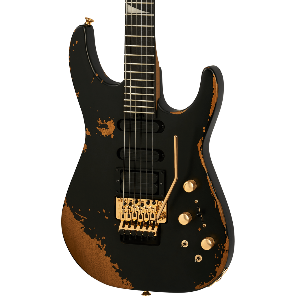 Jackson Pro Series Signature Phil Collen PC1-E Electric Guitar - Worn Black - MusicMarket