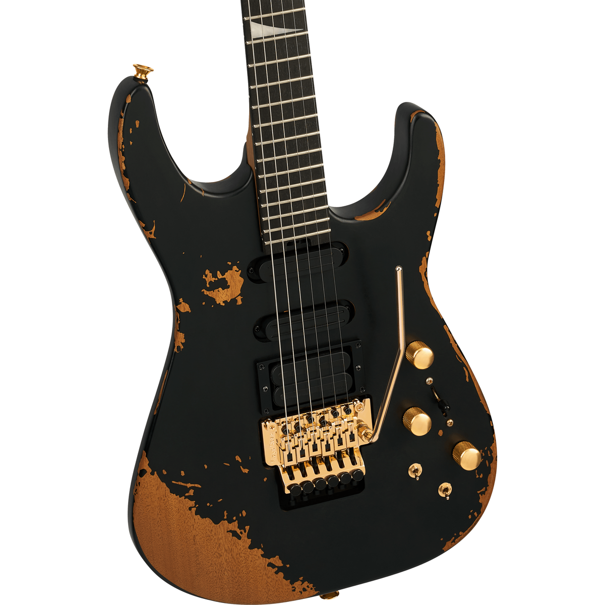 Jackson Pro Series Signature Phil Collen PC1-E Electric Guitar - Worn Black - View 6 | MusicMarket