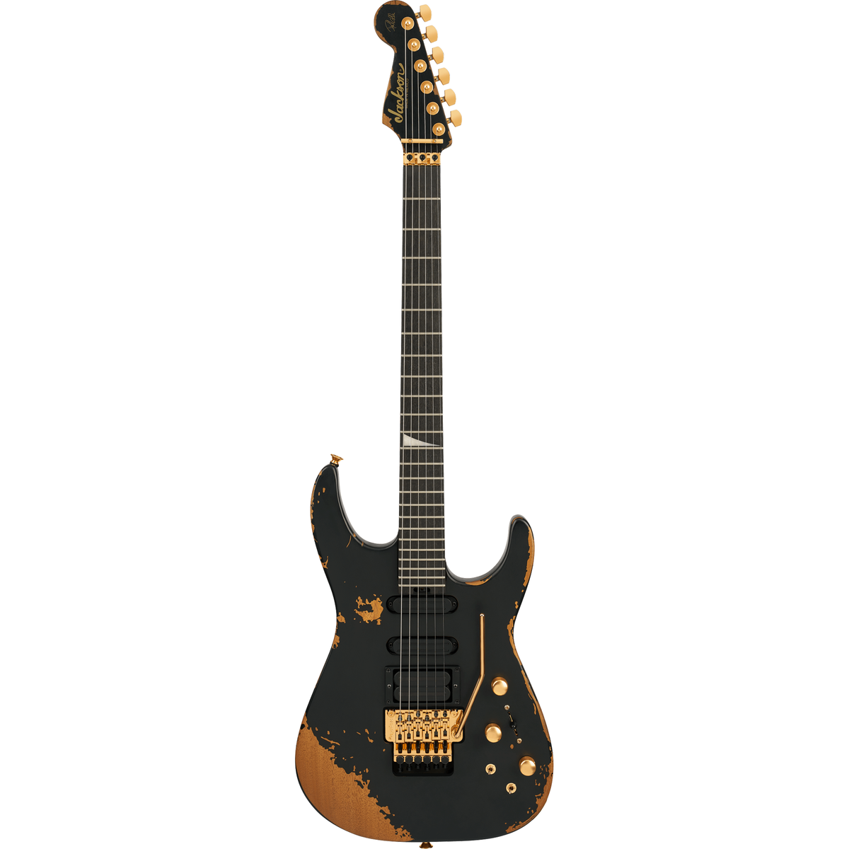 Jackson Pro Series Signature Phil Collen PC1-E Electric Guitar - Worn Black - View 2 | MusicMarket
