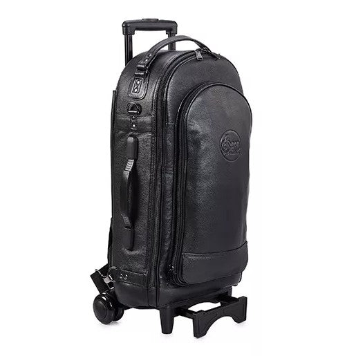 Gard 10-WBFLK Compact Triple Trumpet Wheelie Bag - Black Leather - View 2 | MusicMarket