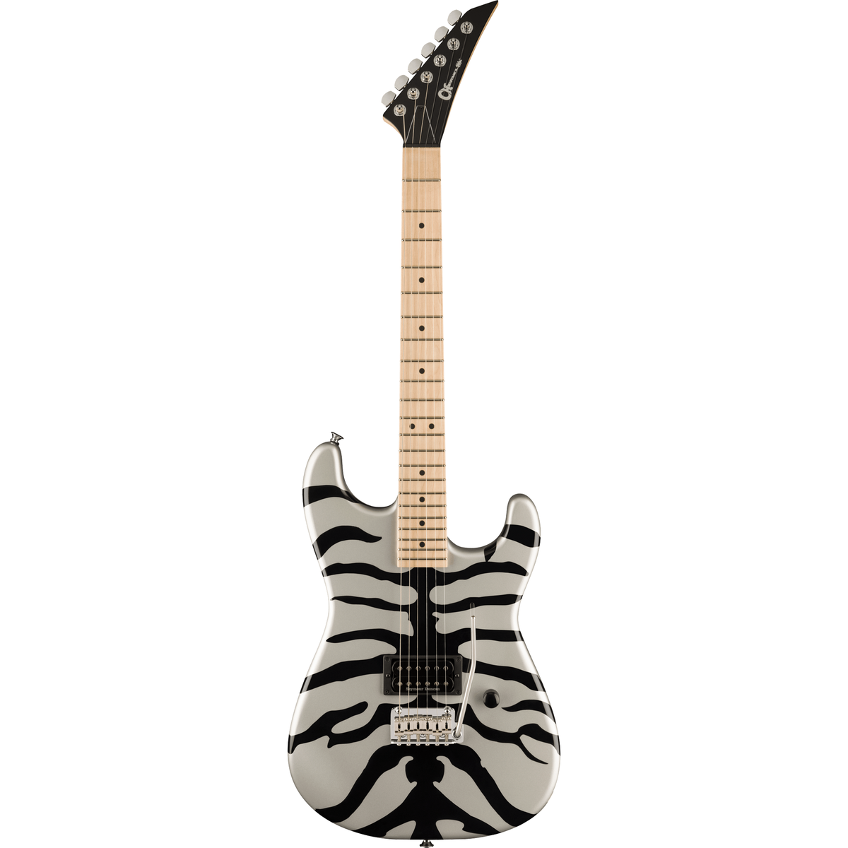 Charvel Super-Stock SD1 H 2PT M Electric Guitar - Silver Bengal - View 2 | MusicMarket