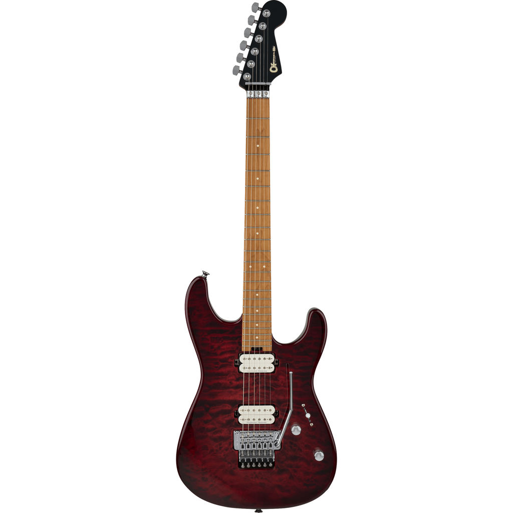 Charvel Pro-Mod Plus San Dimas Style 1 HH FR CM Electric Guitar - Sangria Burst - View 2 | MusicMarket