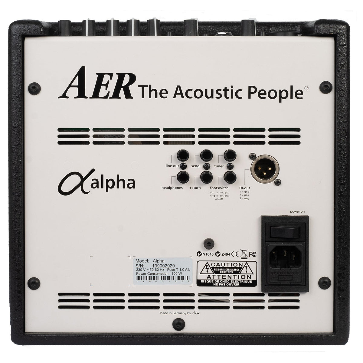 AER Alpha 40W 1x8 Acoustic Guitar Combo Amp Black - View 2 | MusicMarket