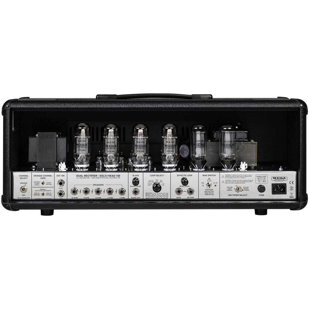 Mesa Boogie 2 Channel 90’s Dual Rectifier - Black Bronco / Chrome - View 4 | MusicMarket