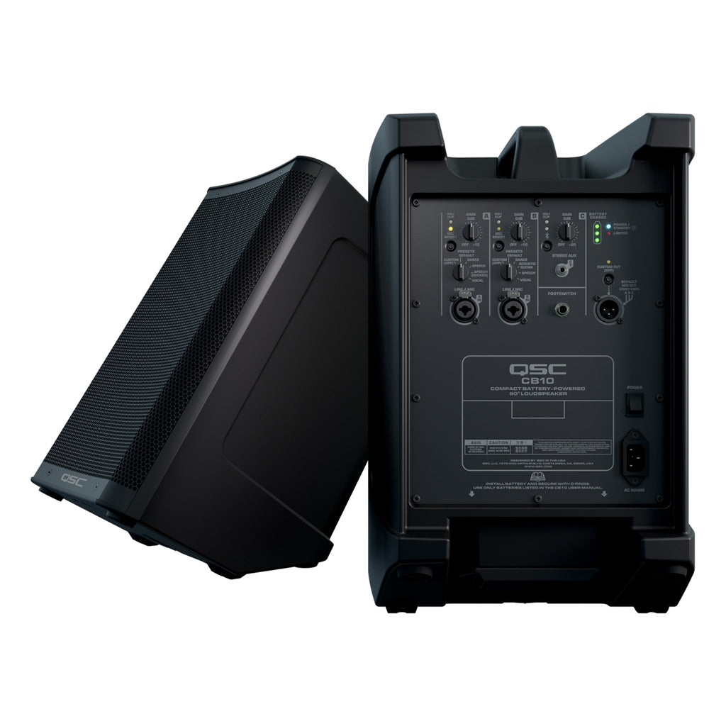 QSC CB10 10-Inch Battery Powered Loudspeaker - View 17 | MusicMarket