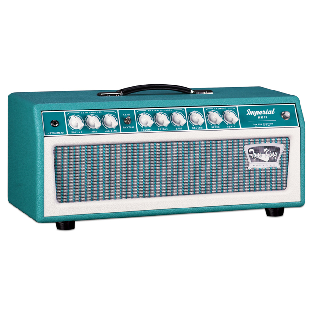 Tone King Imperial MKII 20-Watt 2-Channel Tube Amplifier Head - Turquoise - View 3 | MusicMarket
