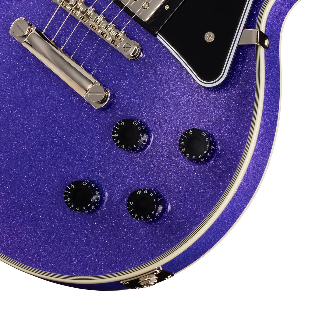 Epiphone Les Paul Custom Electric Guitar - Amethyst Sparkle - View 6 | MusicMarket