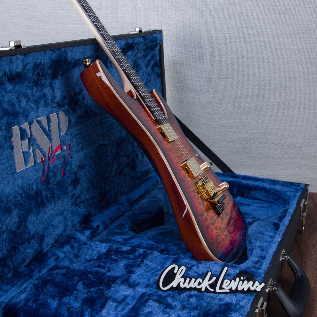 ESP USA M-II DX Electric Guitar - Tiger Eye Sunburst - #US26096 - View 9 | MusicMarket