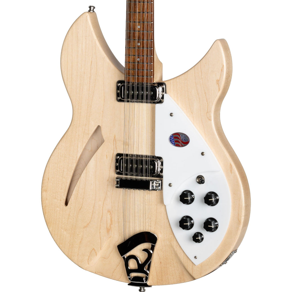 Rickenbacker 330 12 String Hollowbody Electric Guitar - Maple Glo Natural - View 9 | MusicMarket