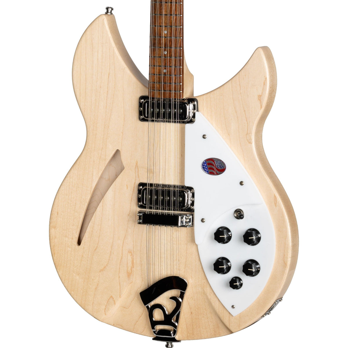 Rickenbacker 330 12 String Hollowbody Electric Guitar - Maple Glo Natural - View 9 | MusicMarket