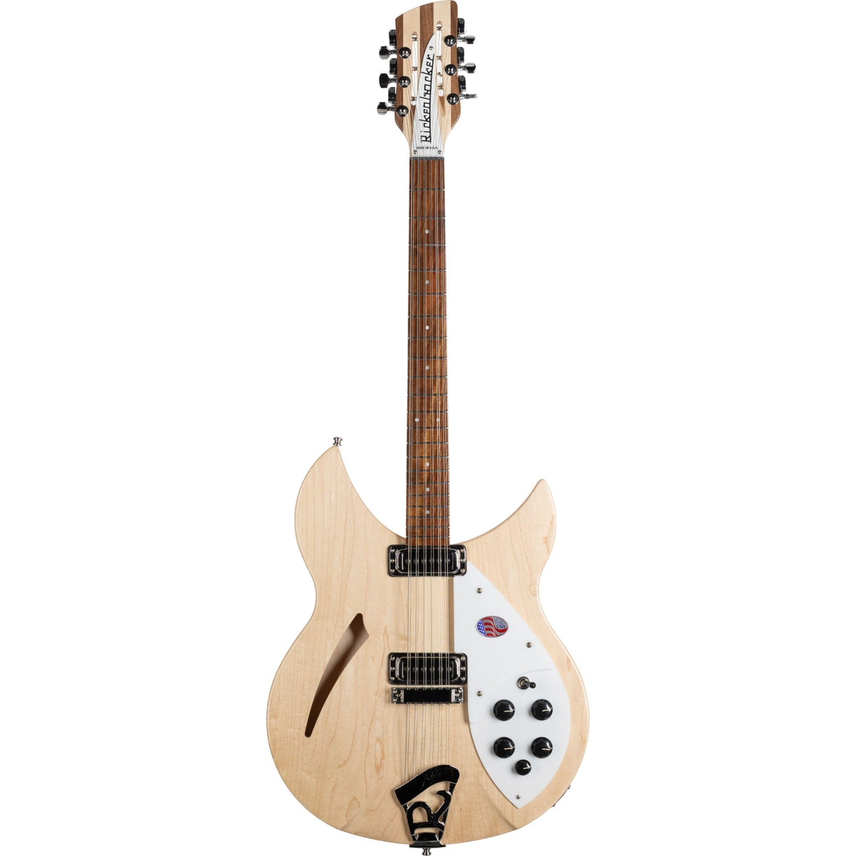 Rickenbacker 330 12 String Hollowbody Electric Guitar - Maple Glo Natural - View 3 | MusicMarket