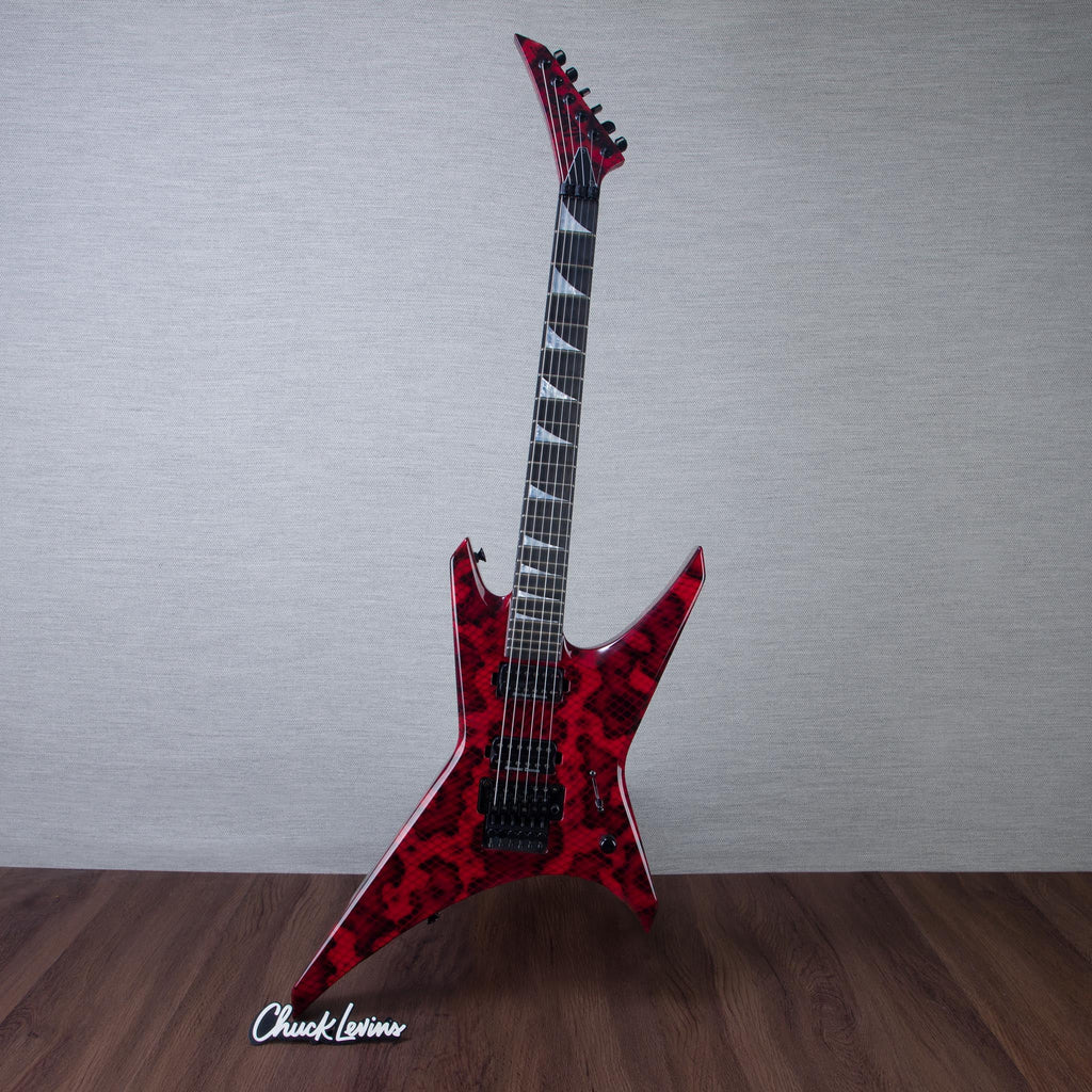 Jackson Custom Shop Warrior Electric Guitar - Snake Skin Red - #J11248 - View 2 | MusicMarket