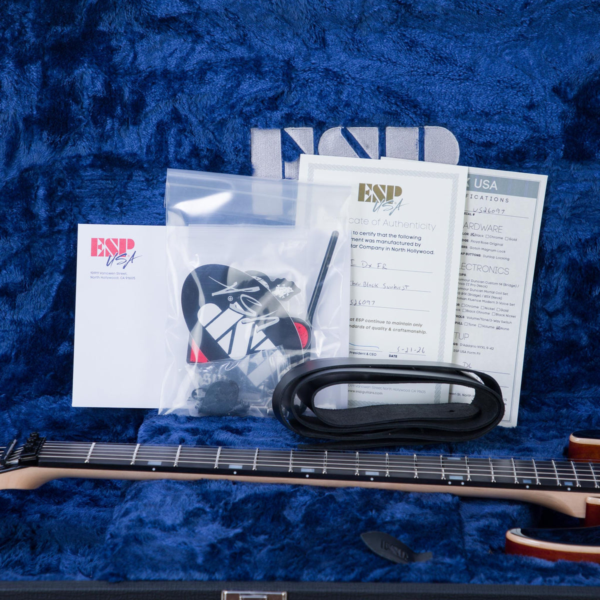 ESP USA M-II DX Electric Guitar - See Thru Black Burst - #US26097 - View 11 | MusicMarket