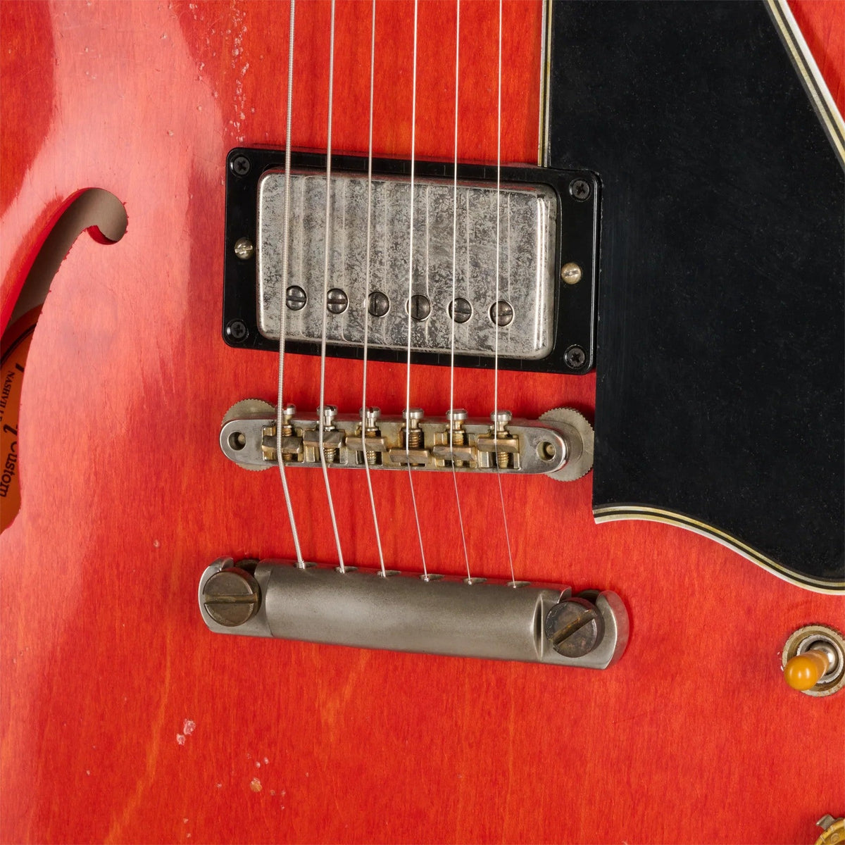 Gibson Custom Shop Murphy Lab 1958 ES-335 Heavy Aged Semi-Hollowbody Electric Guitar - Watermelon - View 14 |