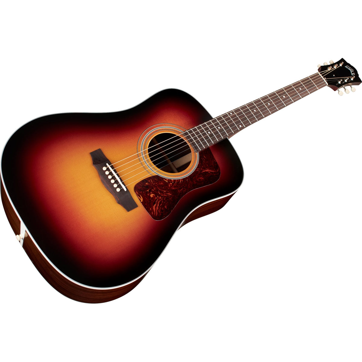 Guild D-50 Dreadnought USA Acoustic Guitar, Antique Burst - View 6 | MusicMarket