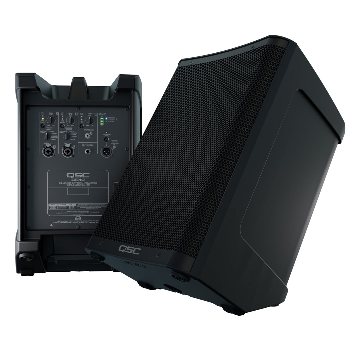 QSC CB10 10-Inch Battery Powered Loudspeaker - View 18 | MusicMarket
