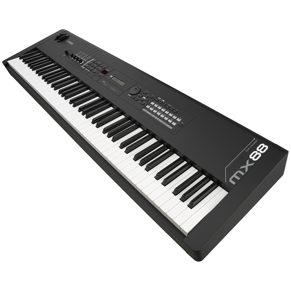 Yamaha MX88 BK 88 Key Synthesizer Workstation Keyboard - View 2 | MusicMarket