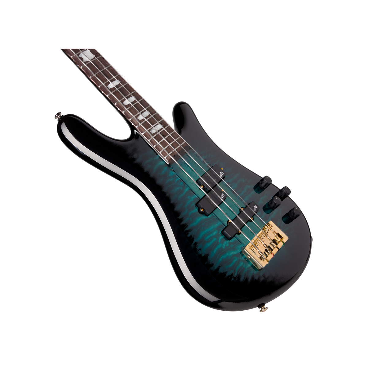 Spector ICON NS-2 Neck-Through Series 4-String Bass Guitar - Black and Blue - View 3 | MusicMarket