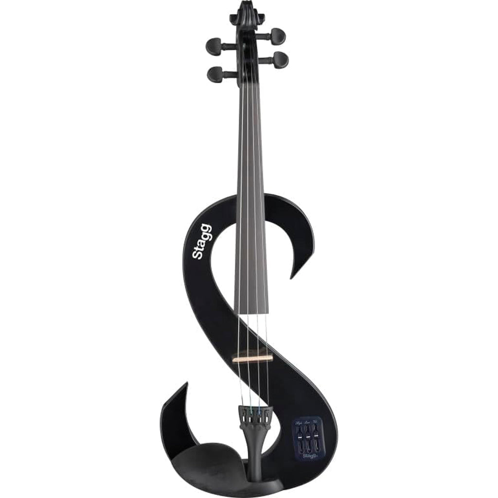 Stagg EVN 4/4 BK Silent Violin Set with Case - Black - View 2 | MusicMarket