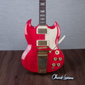 Gibson Custom Shop 1964 SG Standard Reissue Maestro Vibrola Electric Guitar, Gold Hardware - Watermelon King -