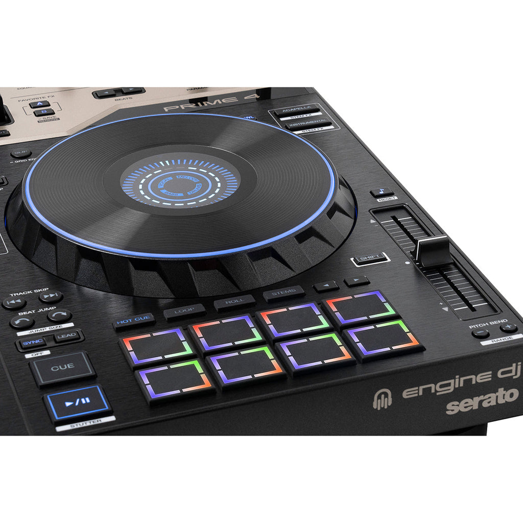 Denon DJ PRIME 4 G2 4-Channel Standalone DJ System with Built-in FX, Lighting Output, and Stems - View 13 | MusicMarket