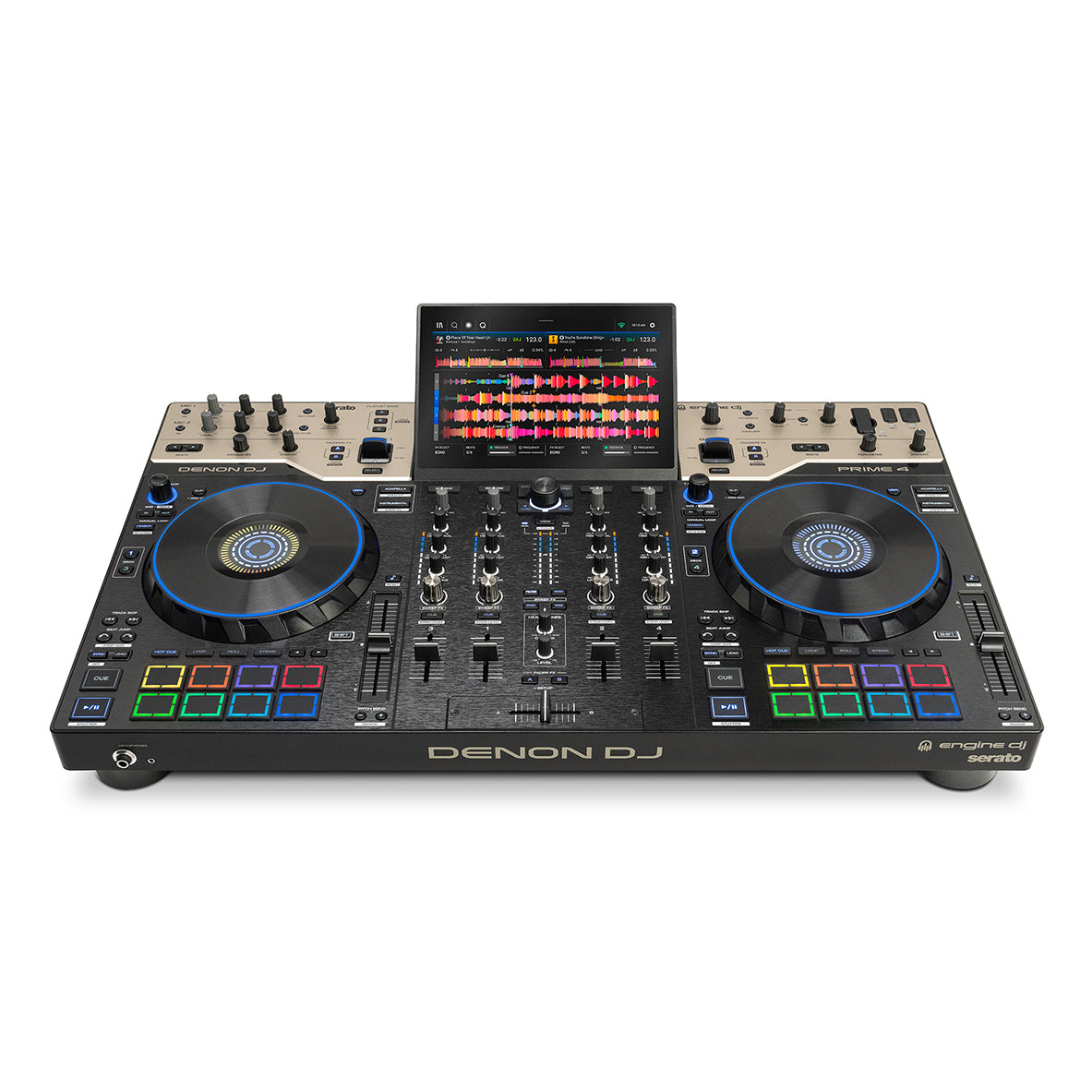Denon DJ PRIME 4 G2 4-Channel Standalone DJ System with Built-in FX, Lighting Output, and Stems - MusicMarket