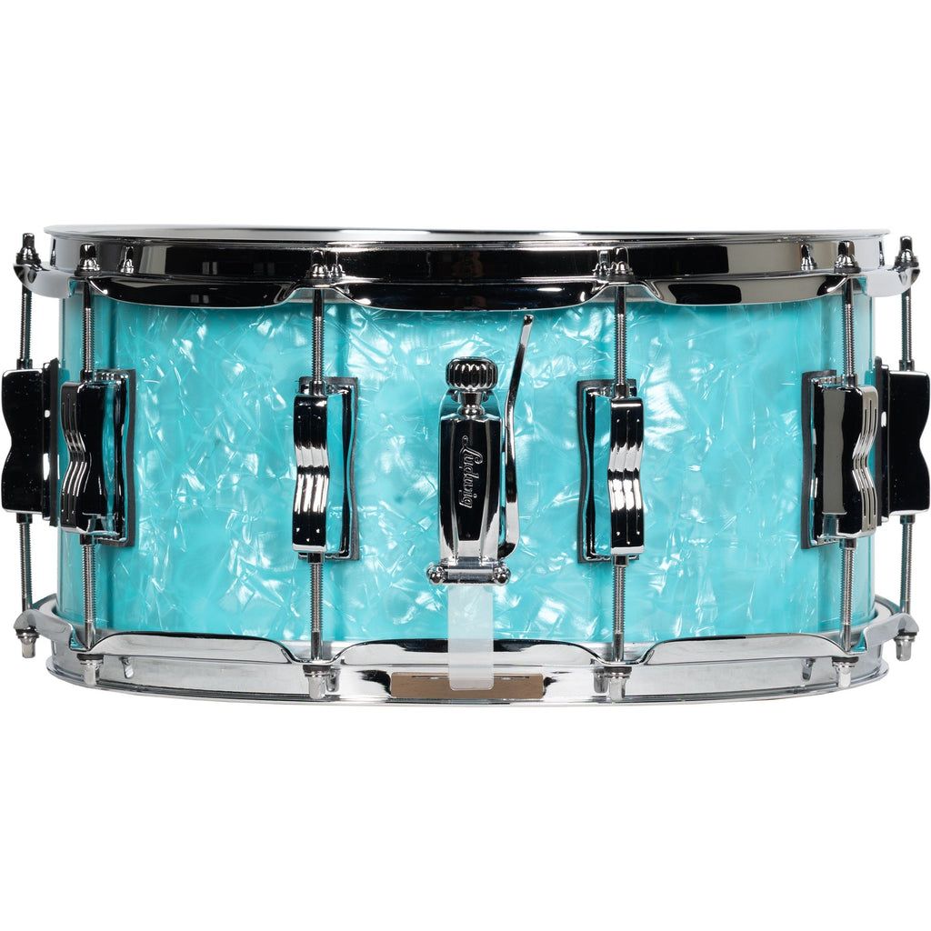 Ludwig Classic Maple Limited Edition 6.5x14 Snare Drum - Teal Pearl - View 2 | MusicMarket
