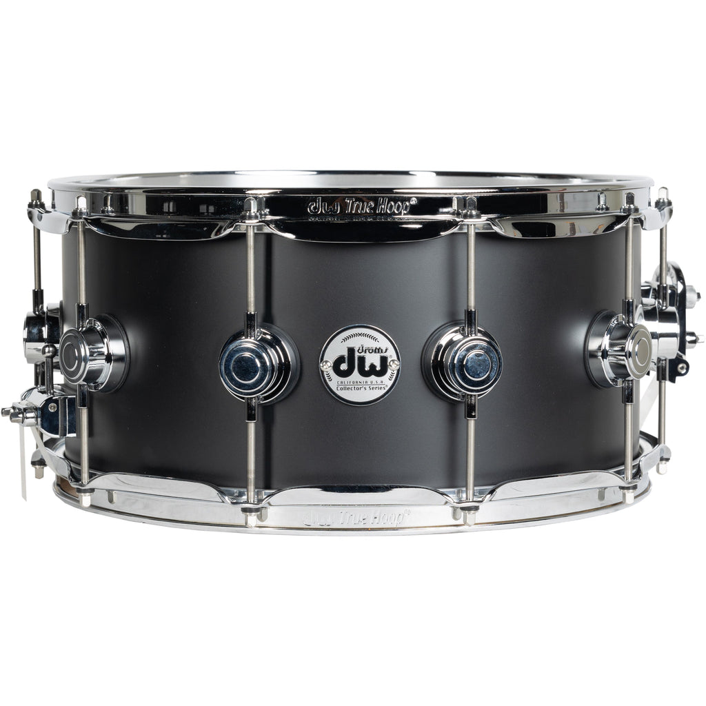 Drum Workshop Collectors Series 6.5x14 Snare Drum - Solid Black Hard Satin - MusicMarket