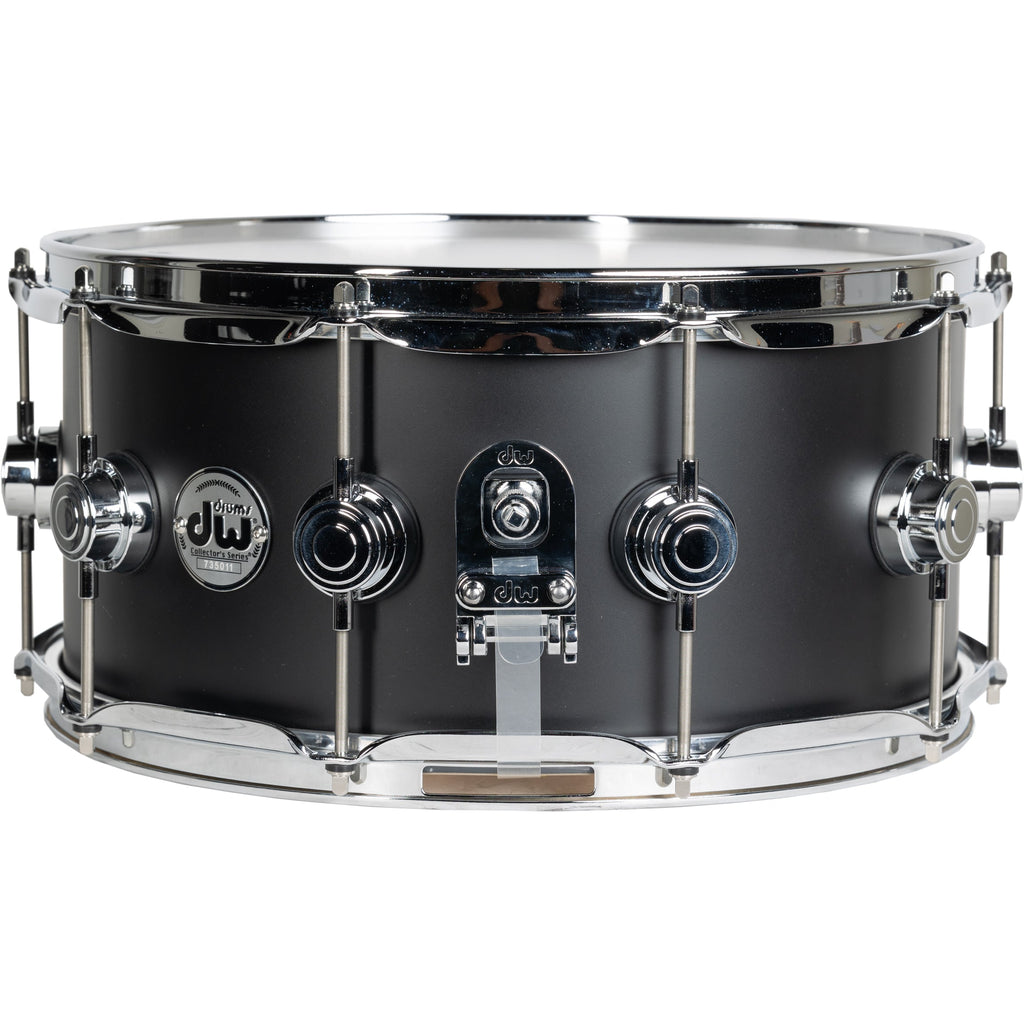 Drum Workshop Collectors Series 6.5x14 Snare Drum - Solid Black Hard Satin - View 2 | MusicMarket
