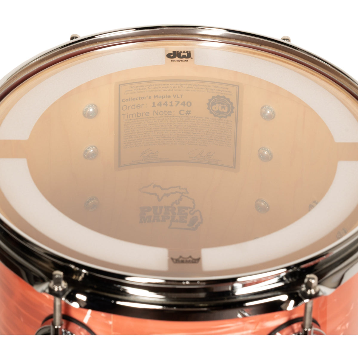 Drum Workshop Collectors Series 4-Piece Shell Kit - Pink Coral - View 4 | MusicMarket
