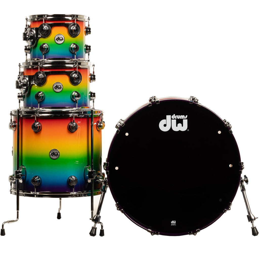 Drum Workshop Collectors Series 4-Piece Shell Kit - Rainbow Fade - View 3 | MusicMarket