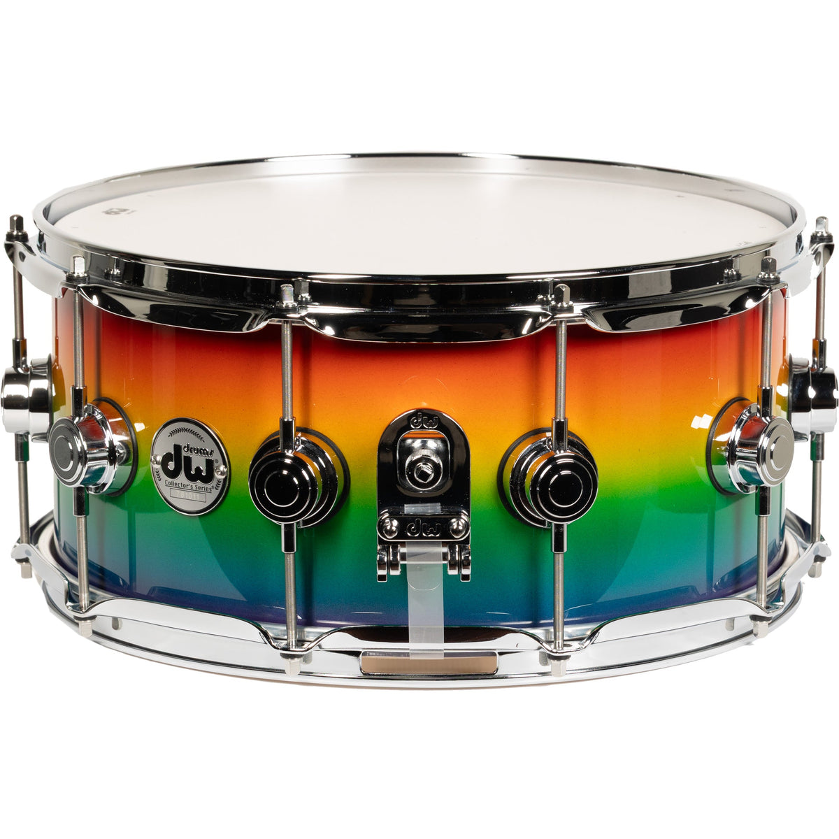 Drum Workshop Collectors Series 6.5x14 Snare Drum - Rainbow Fade - View 3 | MusicMarket