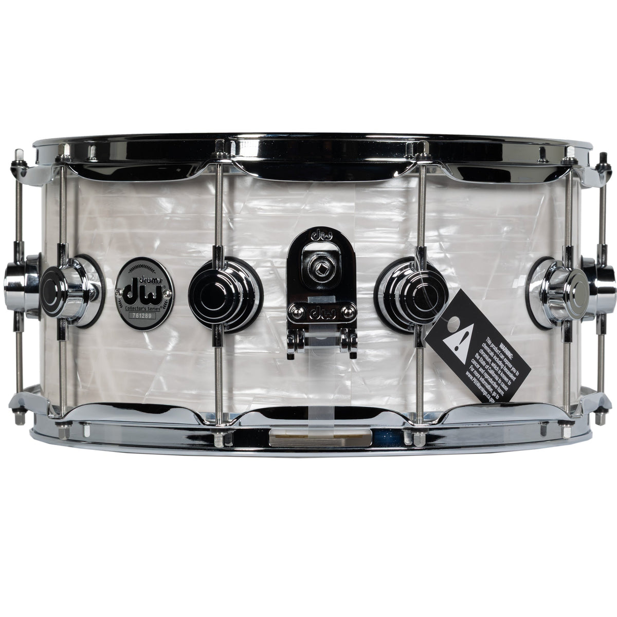 Drum Workshop Collectors Series 5x14 Snare Drum - White Onyx - View 2 | MusicMarket