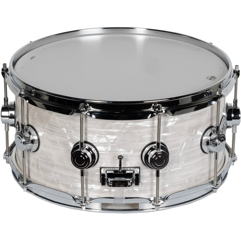 Drum Workshop Collectors Series 5x14 Snare Drum - White Onyx - View 3 | MusicMarket
