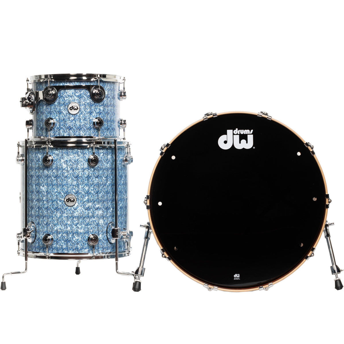 Drum Workshop Collectors Series 3-Piece Shell Kit - Blue Boa - View 3 | MusicMarket