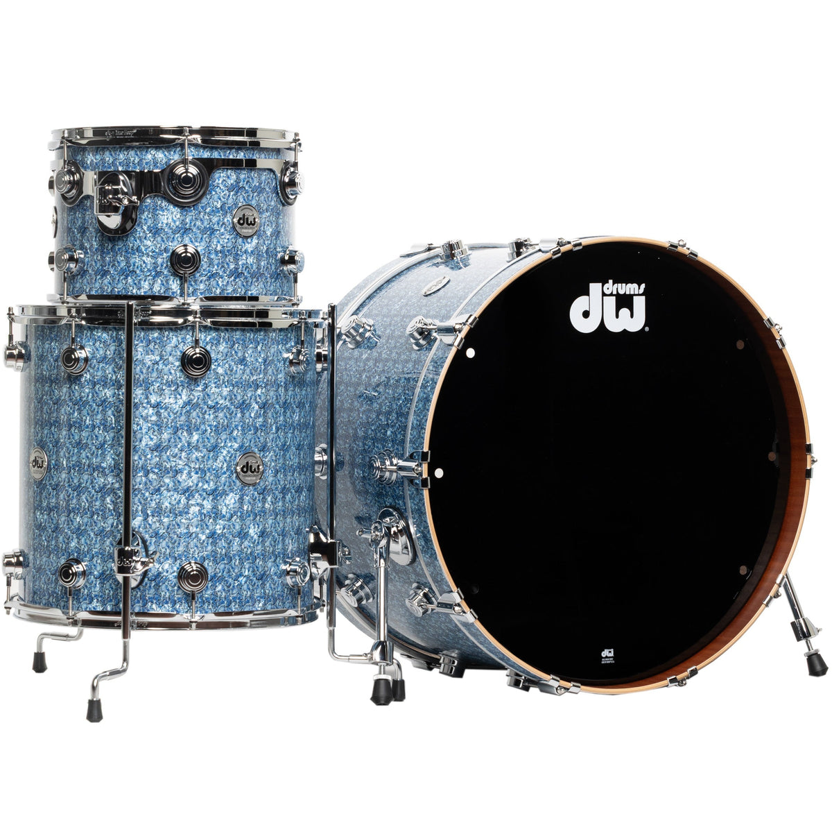 Drum Workshop Collectors Series 3-Piece Shell Kit - Blue Boa - MusicMarket