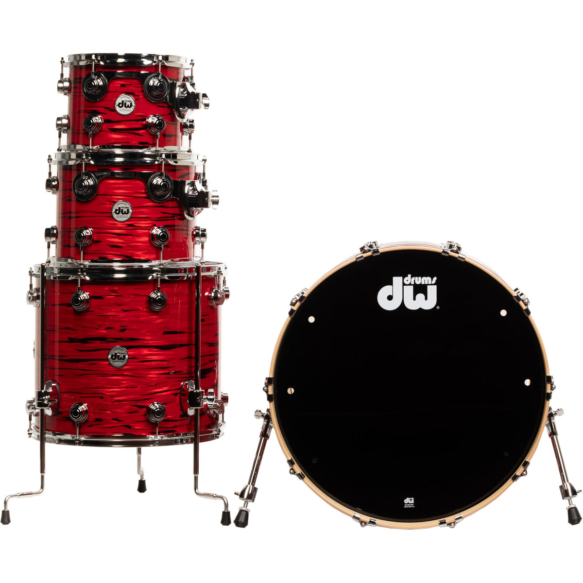 Drum Workshop Collectors Series 4-Piece Shell Kit - Lava Oyster - View 3 | MusicMarket