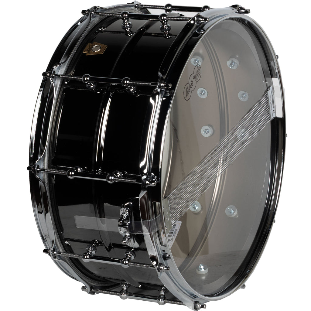 Ludwig Black Beauty 6.5x14 Snare Drum - with Tube Lugs - View 3 | MusicMarket
