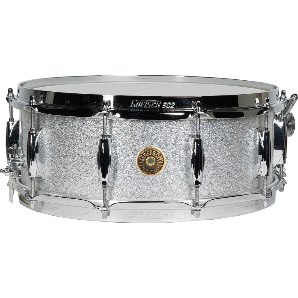 Gretsch Broadkaster 5.5x14 Snare Drum - Silver Sparkle - MusicMarket