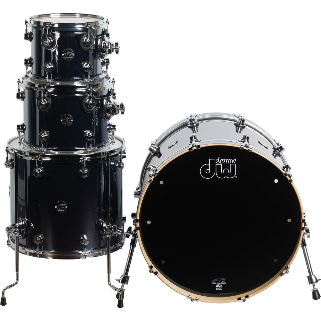 Drum Workshop Performance Series 4-Piece Shell Kit - Chrome Shadow - View 3 | MusicMarket