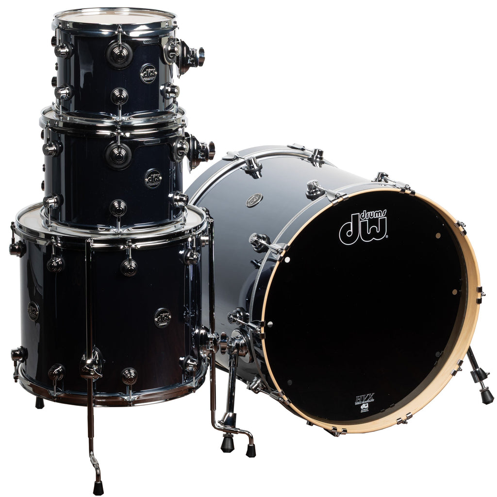 Drum Workshop Performance Series 4-Piece Shell Kit - Chrome Shadow - MusicMarket