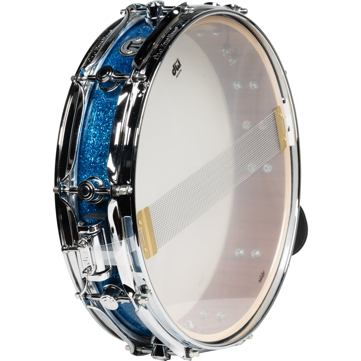 Drum Workshop Collectors Series 3.14x14 Pi Snare Drum - Blue Glass - View 3 | MusicMarket