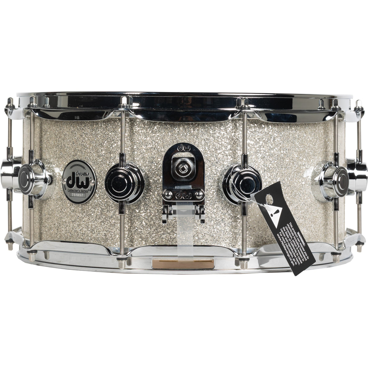 Drum Workshop Collectors Series SonicPly 6x14 Snare Drum - Broken Glass - View 2 | MusicMarket