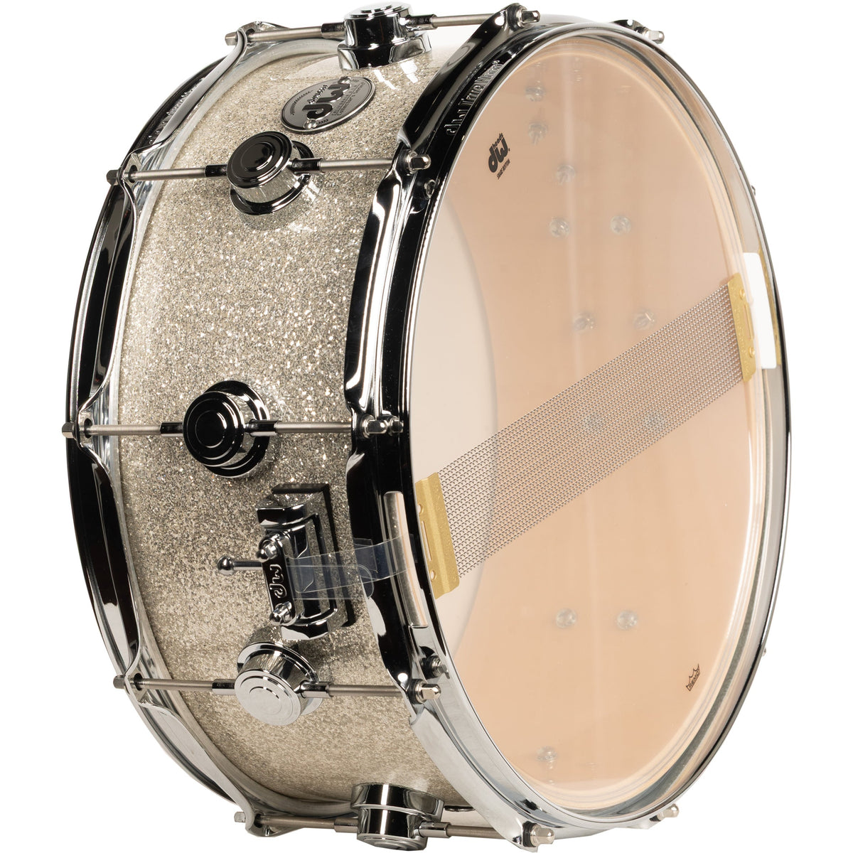 Drum Workshop Collectors Series SonicPly 6x14 Snare Drum - Broken Glass - View 3 | MusicMarket